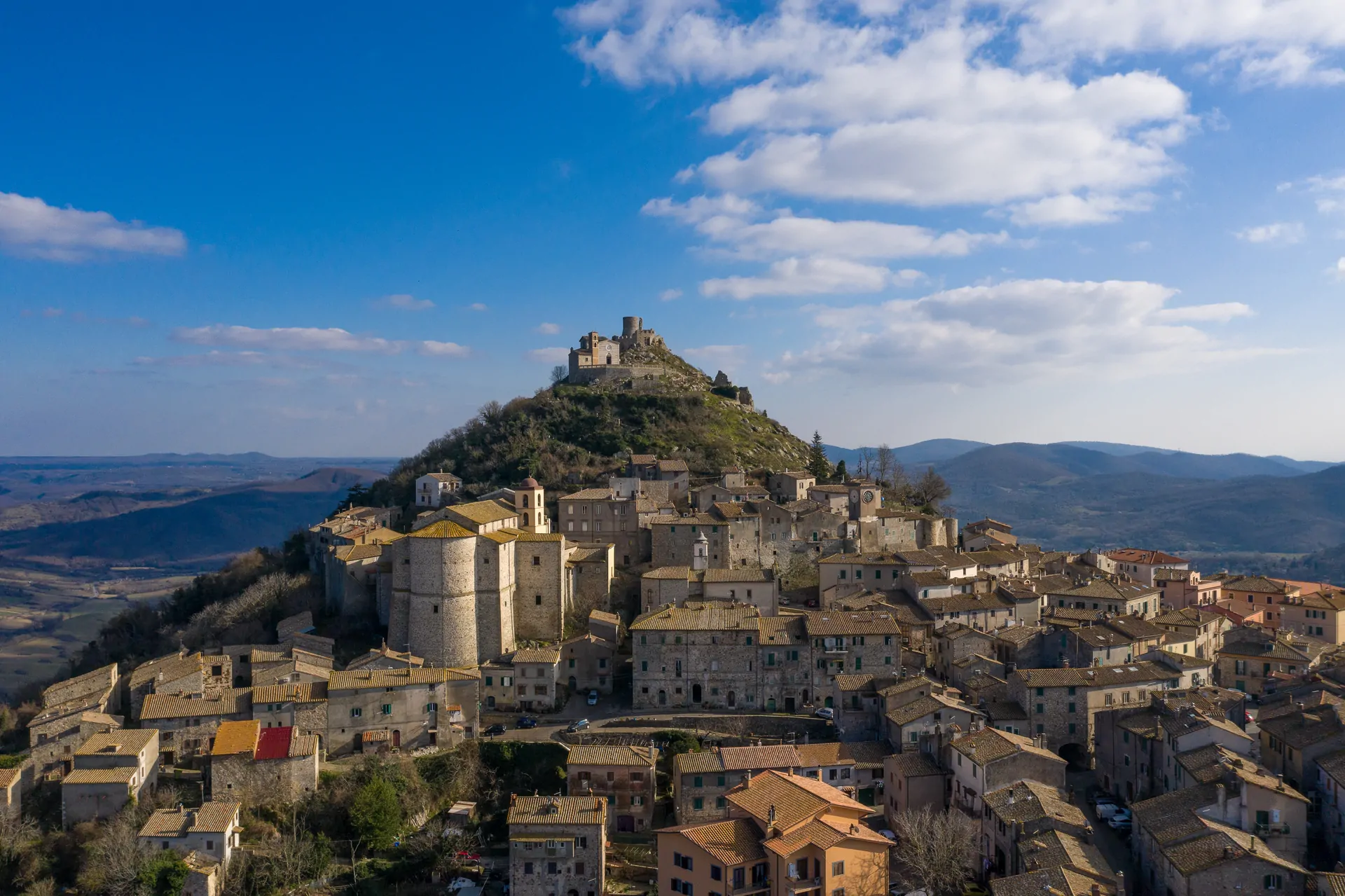 Monti della Tolfa al tramonto